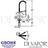 Grohe K7 Single-Lever Sink Mixer Dimensions